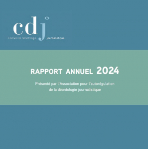 Conseil de déontologie journalistique - Rapport annuel 2024