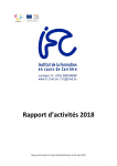 Rapport d'activités 2018 de l'Institut de la Formation en cours de Carrière