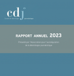 Rapport annuel 2023 du Conseil de Déontologie journalistique (CDJ)