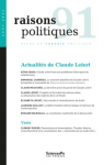 Raisons politiques, n°91 - 2023/3 - Actualités de Claude Lefort