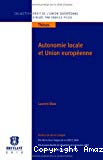 Autonomie locale et Union européenne