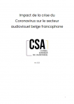Impact de la crise du Coronavirus sur le secteur audiovisuel belge francophone (1/2)