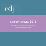 Rapport annuel 2019 du Conseil de Déontologie journalistique (CDJ)