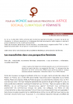 Note d'analyse,  - Les masculinités dans une perspective féministe