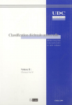 Classification décimale universelle : édition moyenne internationale. Volume 2. Classes 6 à 9