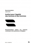 Recommandation relative aux violences num&eacute;riques entre partenaires en Belgique