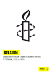Belgique. Rapport annuel