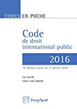 Code de droit international public 2016