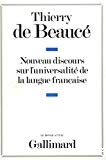 Nouveau discours sur l'universalité de la langue française