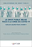 Le droit public belge face à la crise du Covid-19
