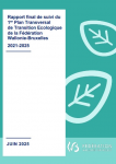 Rapport final de suivi du 1er Plan Transversal de Transition Ecologique de la Fédération Wallonie-Bruxelles 2021-2025
