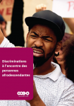 Rapport 2022 d'UNIA : Discriminations à l'encontre des personnes afrodescendantes