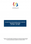 Rapport d'activités du Conseil de la transmission de la mémoire. Juin 2018 - Juin 2020