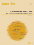 La présence équilibrée de femmes et d’hommes dans les collèges communaux et provinciaux de Wallonie