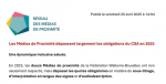 Les Médias de Proximité dépassent largement les obligations du CSA en 2023