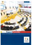 Rapport d'activités du Parlement de la Fédération Wallonie Bruxelles / Communauté française 2014-2015