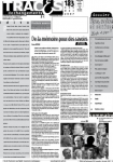 Traces de changements, N°183 - Novembre - Décembre 2007 - Pères, repères et sources
