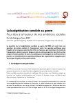 Note d'analyse,  - La budgétisation sensible au genre