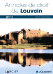 Annales de droit de Louvain, N°2 - 2019 - Annales de droit de Louvain