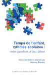 Temps de l'enfant, rythmes scolaires