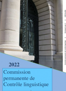 Commission permanente de Contrôle linguistique (2022)